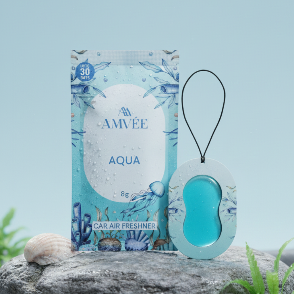 Aqua Gel Wink Hanging Car Perfume - Pack of 4