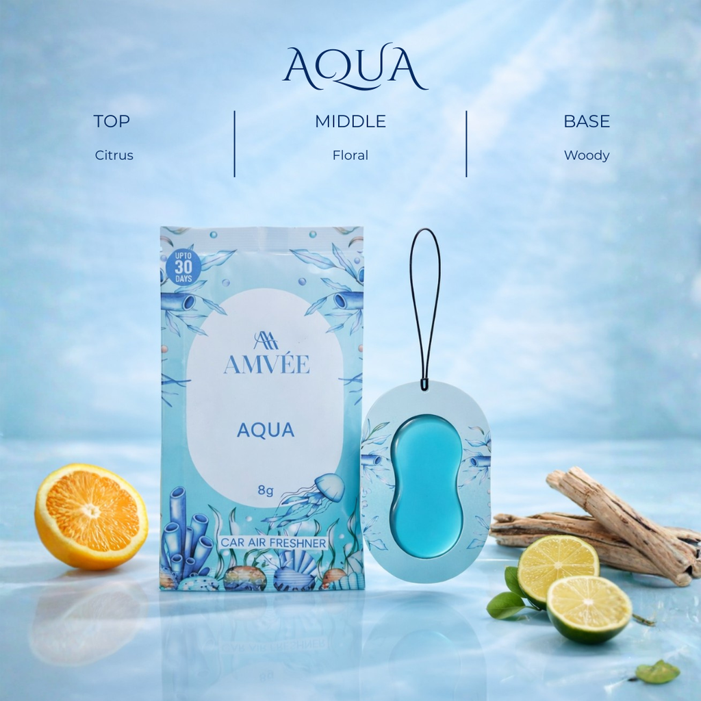 Aqua Gel Wink Hanging Car Perfume - Pack of 4