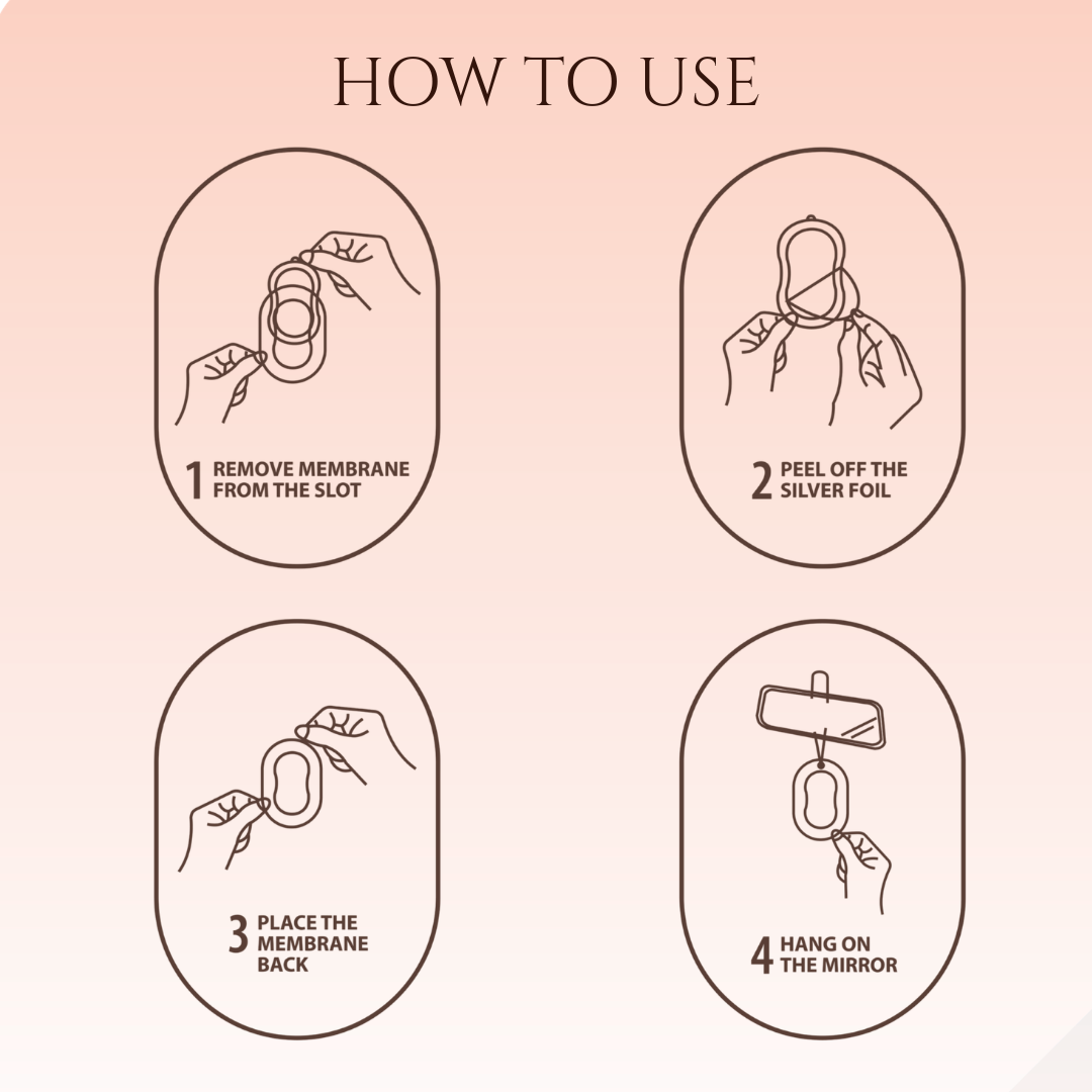 Gel Wink Hanging Car Perfume – Pack of 4