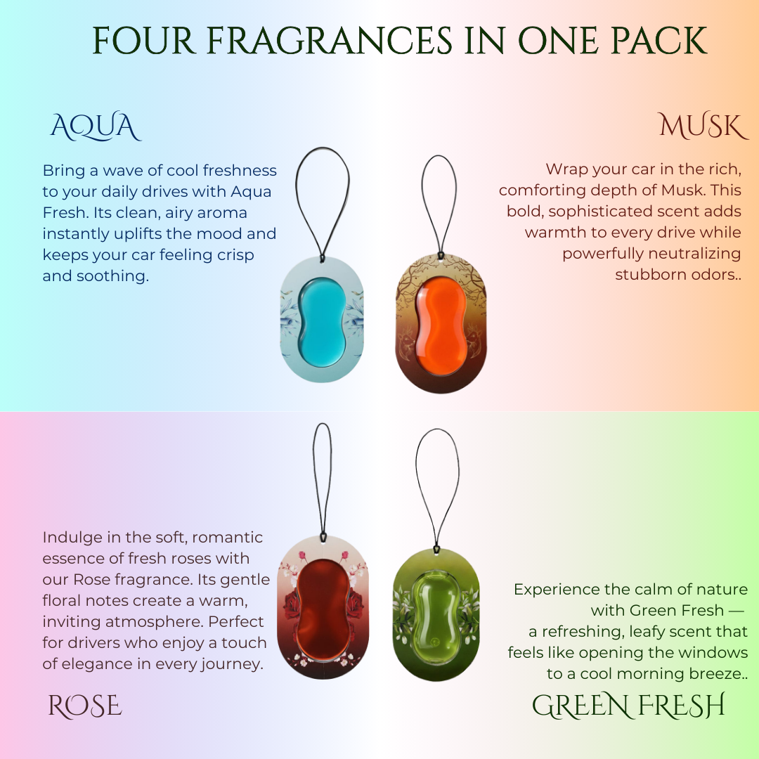 Gel Wink Hanging Car Perfume – Pack of 4