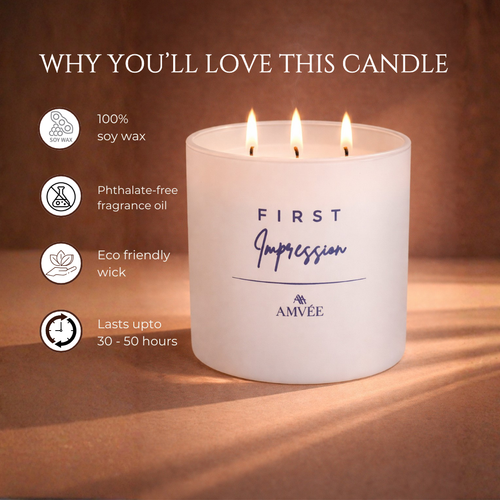 First Impression - 3 Wick Soy Wax Candle