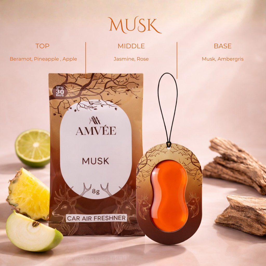 Musk Gel Wink Hanging Car Perfume – Pack Of 4