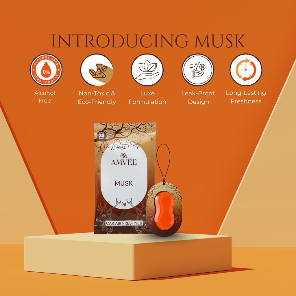 Musk Gel Wink Hanging Car Perfume – Pack Of 4