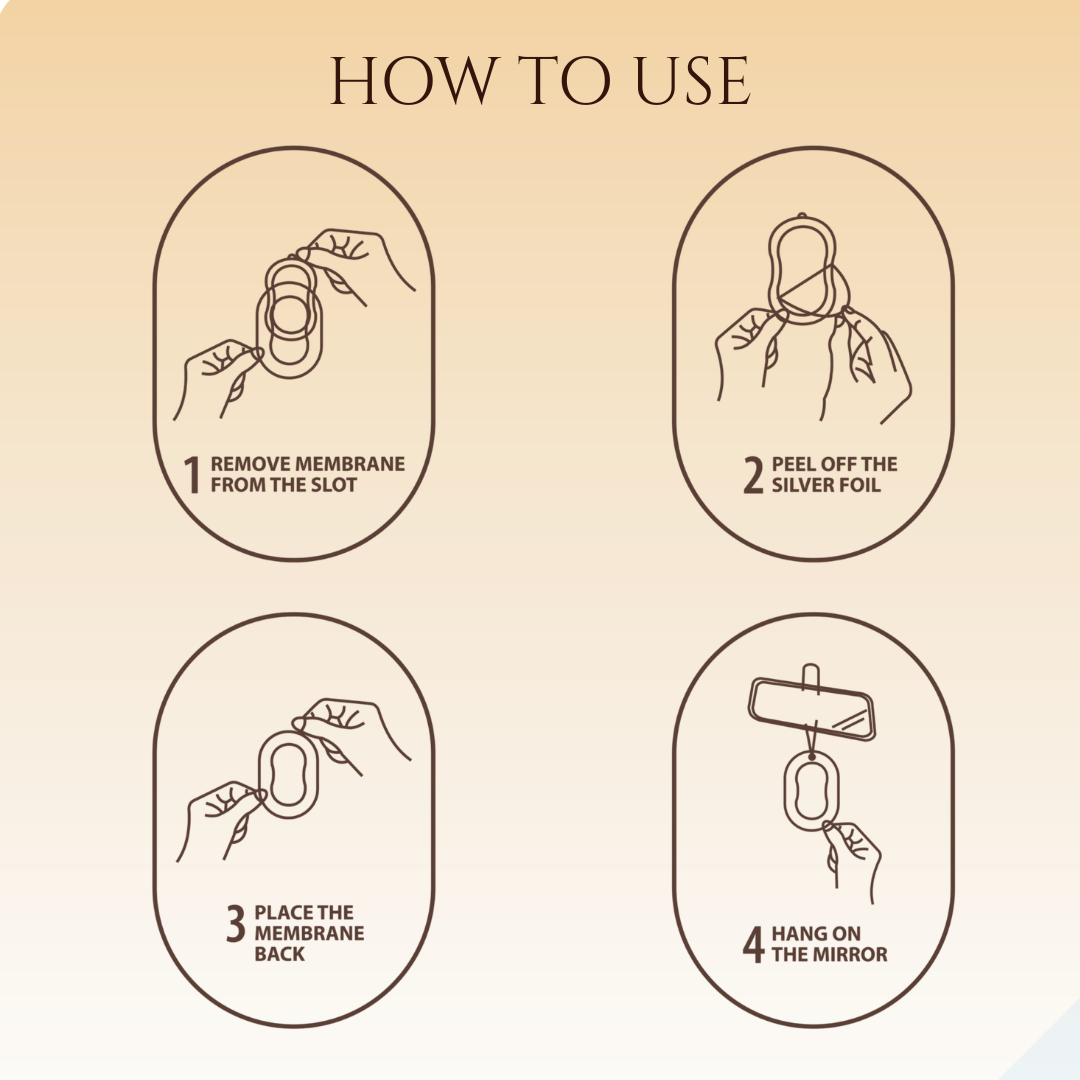 Musk Gel Wink Hanging Car Perfume – Pack Of 4