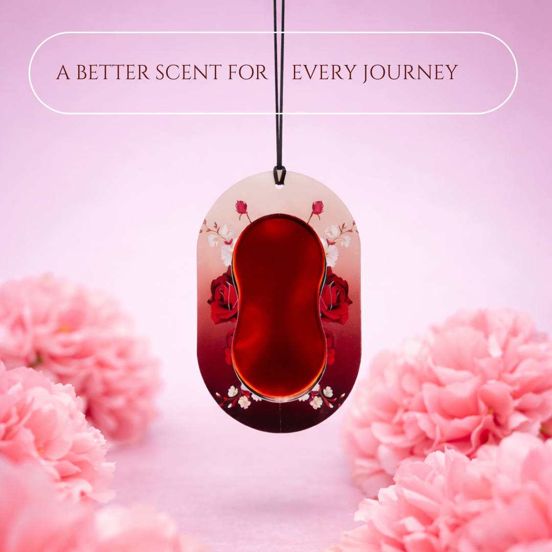 Rose Gel Wink Hanging Car Perfume – Pack of 4