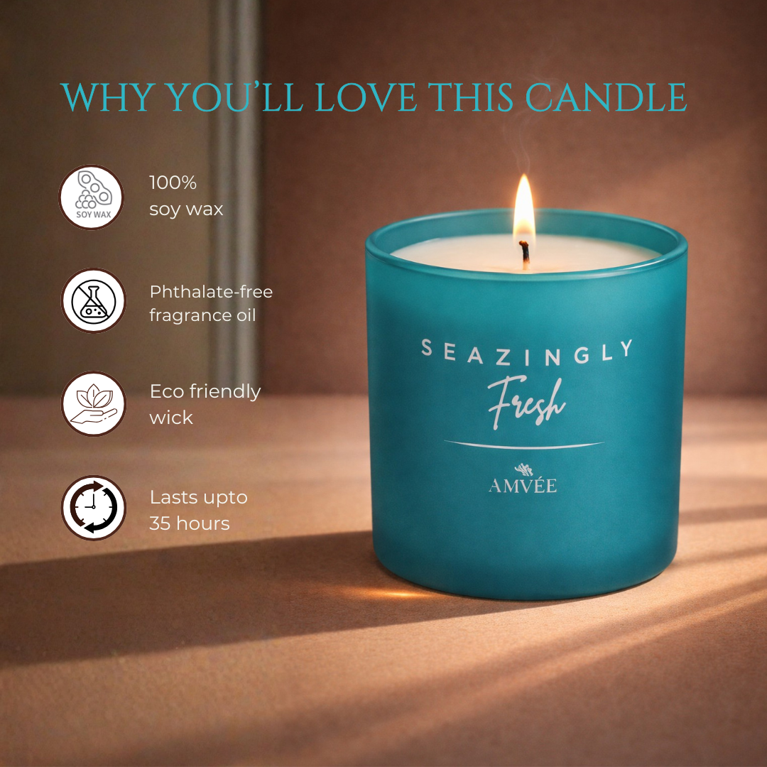 Seazingly Fresh - Single Wick Soy Wax Candle