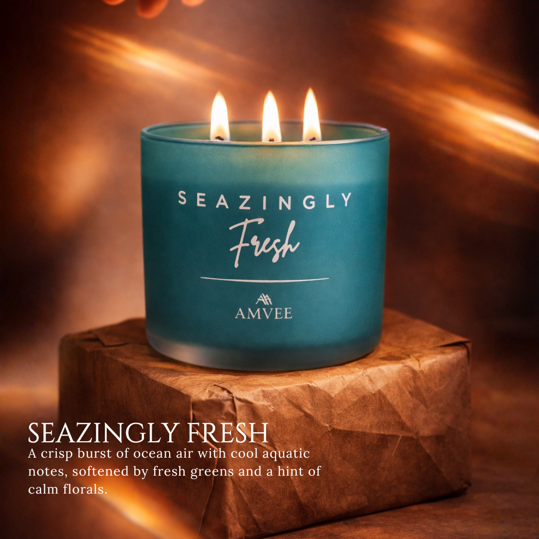 Seazingly Fresh - 3 Wick Soy Wax Candle