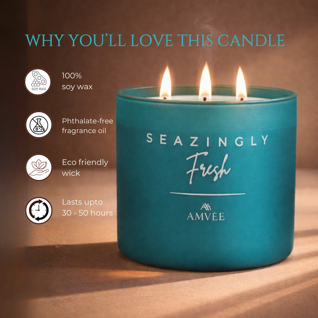 Seazingly Fresh - 3 Wick Soy Wax Candle